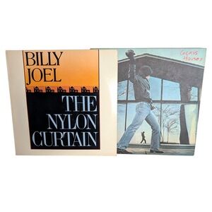 Billy Joel Vinyl Record Lot Glass Houses The Nylon Curtain 12" LP Columbia Rock